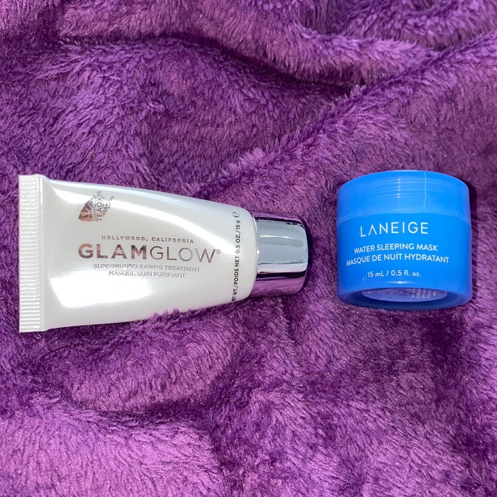 NEW! GLAMGLOW Supermud/Laneige Water SleepingMasks